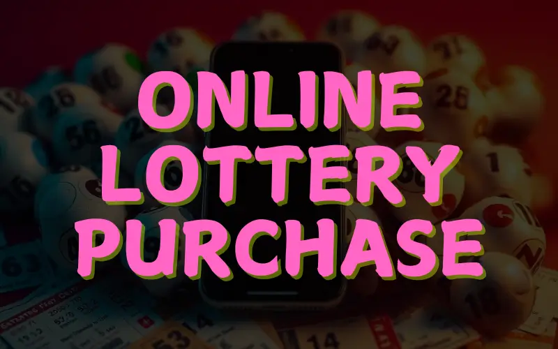 online lottery purchase