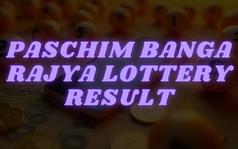 paschim banga rajya lottery result